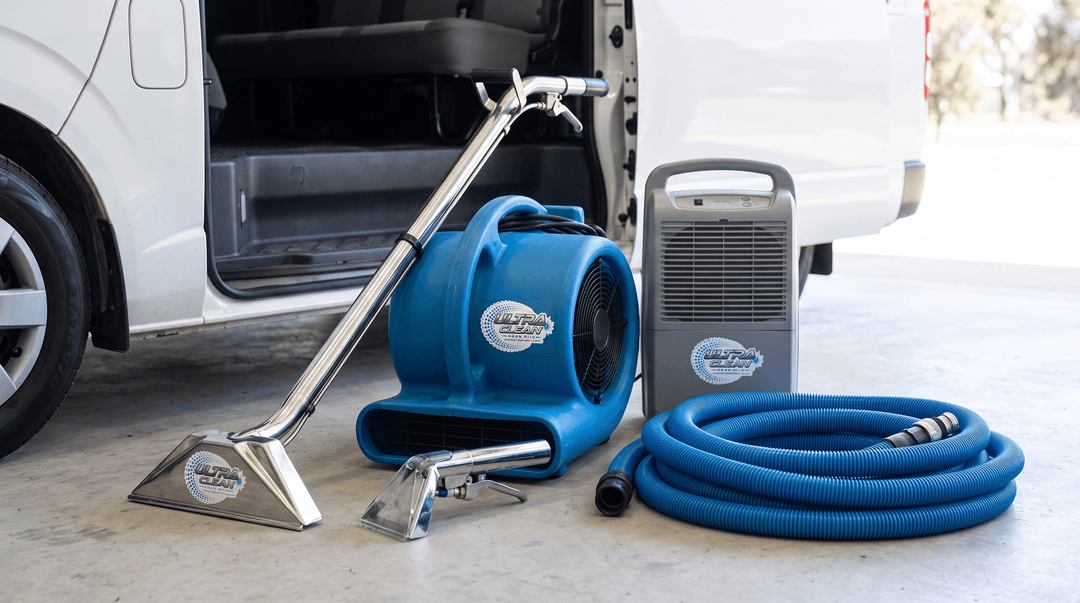 Ultraclean carpet cleaning wand, air mover and dehumidifier